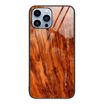 Custodia protettiva in vetro con venature del legno, For iPhone 11 Pro Max, For iPhone 13 Pro Max, For iPhone 13 Pro, For iPhone 13