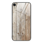 Custodia protettiva in vetro con venature del legno, For iPhone XR, For iPhone XS Max, For iPhone 11 Pro, For iPhone 14 Pro Max