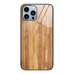Custodia protettiva in vetro con venature del legno, For iPhone XR, For iPhone XS Max, For iPhone 11 Pro, For iPhone 14 Pro Max