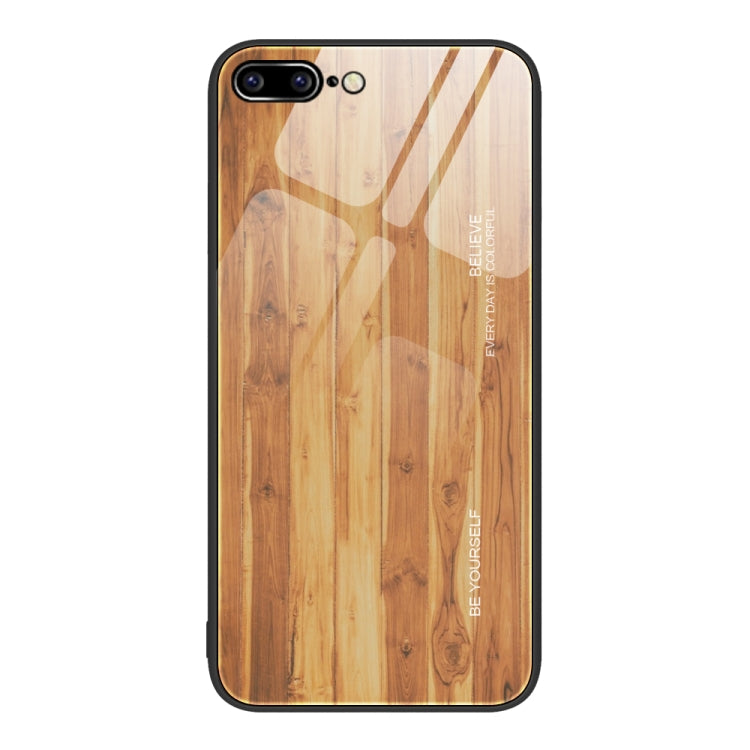 Custodia protettiva in vetro con venature del legno, For iPhone 7 Plus, For iPhone 11, For iPhone 14 Plus, For iPhone 14 Pro
