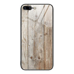 Custodia protettiva in vetro con venature del legno, For iPhone 7 Plus, For iPhone 11, For iPhone 14 Plus, For iPhone 14 Pro
