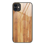 Custodia protettiva in vetro con venature del legno, For iPhone 7 Plus, For iPhone 11, For iPhone 14 Plus, For iPhone 14 Pro