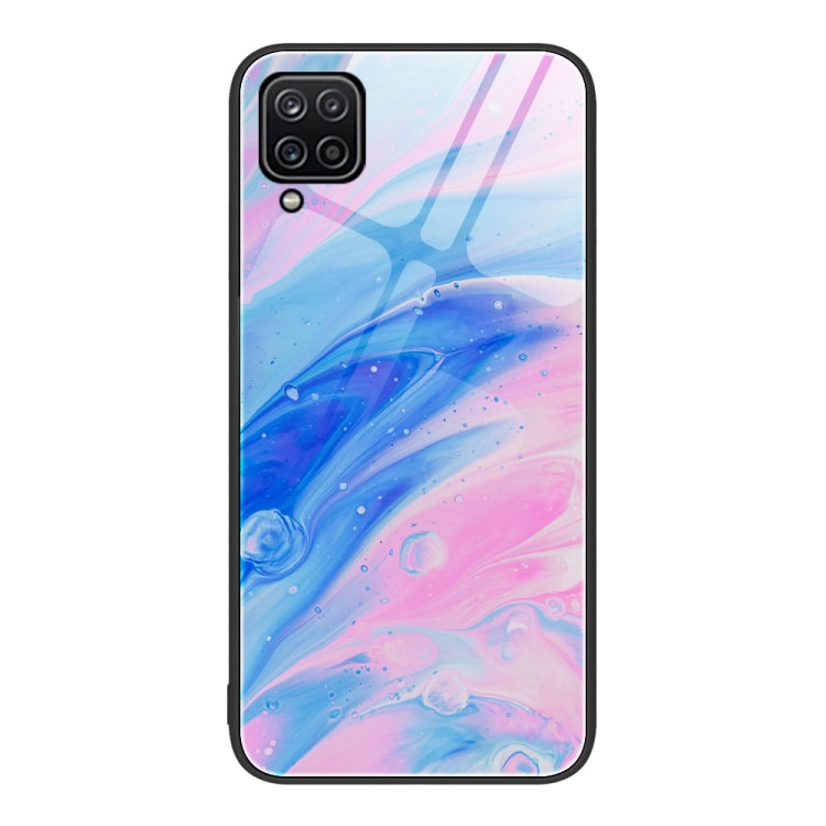 Custodia protettiva per telefono in vetro con motivo in marmo, For Samsung Galaxy A12 5G, For Samsung Galaxy A52, For Samsung Galaxy A53