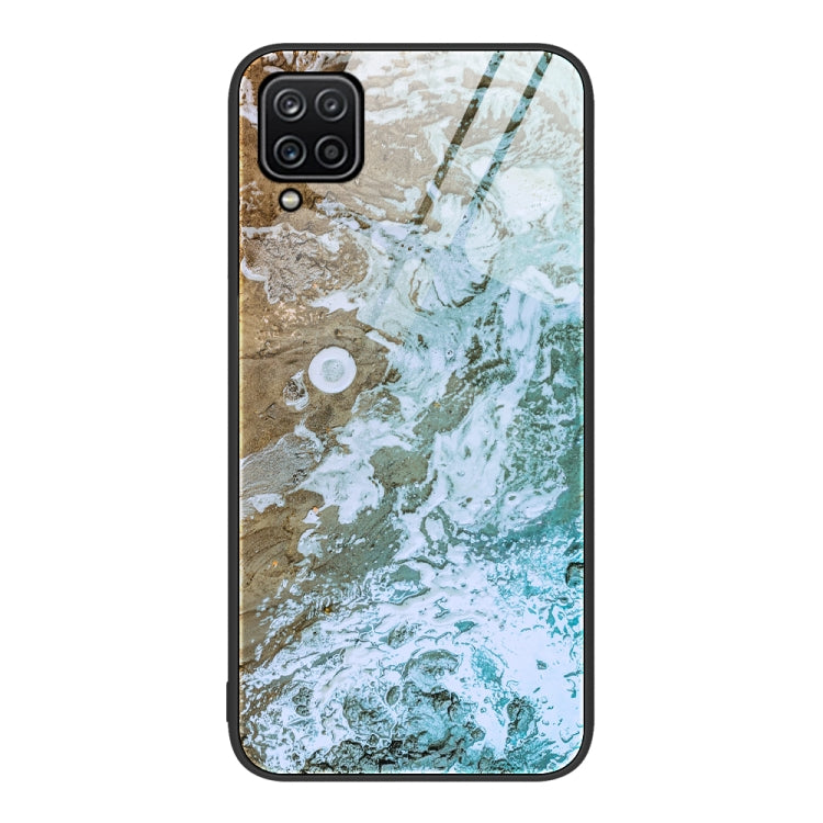 Custodia protettiva per telefono in vetro con motivo in marmo, For Samsung Galaxy A12 5G, For Samsung Galaxy A52, For Samsung Galaxy A53