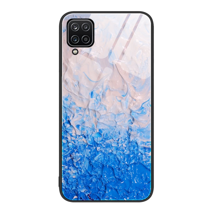 Custodia protettiva per telefono in vetro con motivo in marmo, For Samsung Galaxy A12 5G, For Samsung Galaxy A52, For Samsung Galaxy A53
