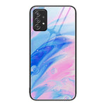 Custodia protettiva per telefono in vetro con motivo in marmo, For Samsung Galaxy A12 5G, For Samsung Galaxy A52, For Samsung Galaxy A53