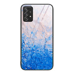 Custodia protettiva per telefono in vetro con motivo in marmo, For Samsung Galaxy A12 5G, For Samsung Galaxy A52, For Samsung Galaxy A53