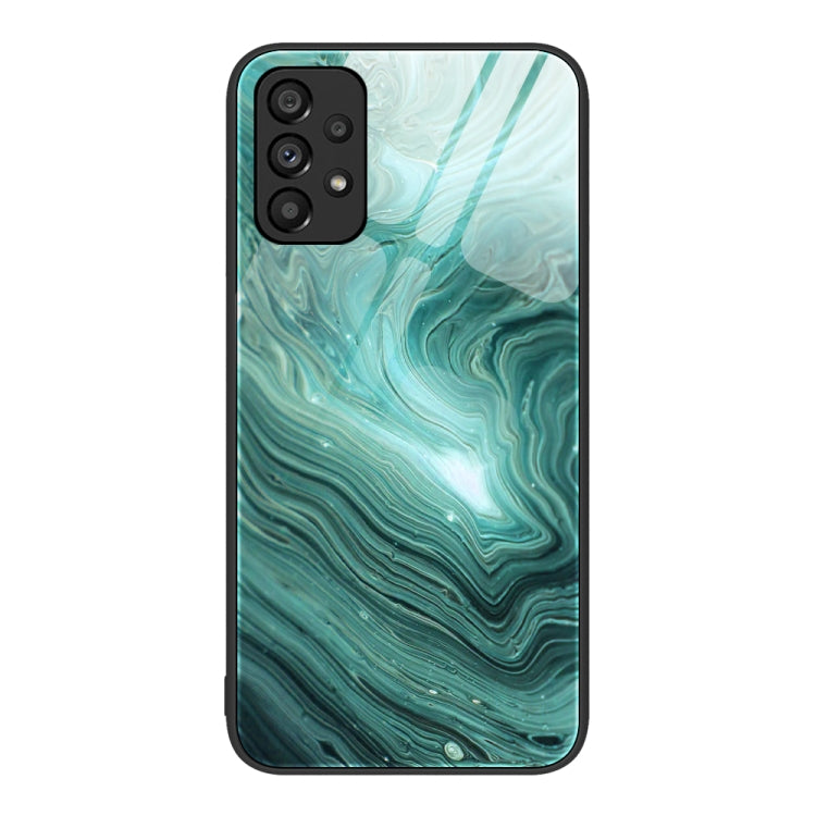 Custodia protettiva per telefono in vetro con motivo in marmo, For Samsung Galaxy A12 5G, For Samsung Galaxy A52, For Samsung Galaxy A53