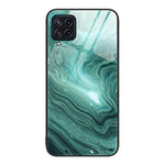 Custodia protettiva per telefono in vetro con motivo in marmo, For Samsung Galaxy M32, For Samsung Galaxy M52 5G, For Samsung Galaxy S21 5G