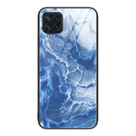 Custodia protettiva per telefono in vetro con motivo in marmo, For Samsung Galaxy M32, For Samsung Galaxy M52 5G, For Samsung Galaxy S21 5G