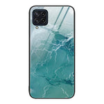 Custodia protettiva per telefono in vetro con motivo in marmo, For Samsung Galaxy M32, For Samsung Galaxy M52 5G, For Samsung Galaxy S21 5G