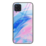 Custodia protettiva per telefono in vetro con motivo in marmo, For Samsung Galaxy M32, For Samsung Galaxy M52 5G, For Samsung Galaxy S21 5G