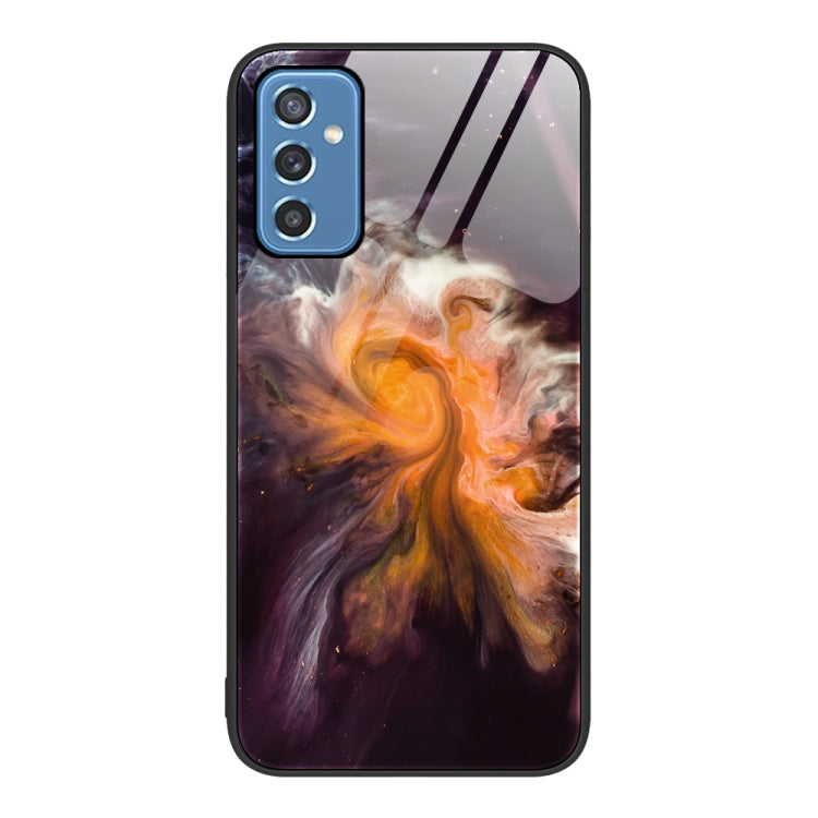 Custodia protettiva per telefono in vetro con motivo in marmo, For Samsung Galaxy M32, For Samsung Galaxy M52 5G, For Samsung Galaxy S21 5G