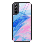 Custodia protettiva per telefono in vetro con motivo in marmo, For Samsung Galaxy M32, For Samsung Galaxy M52 5G, For Samsung Galaxy S21 5G