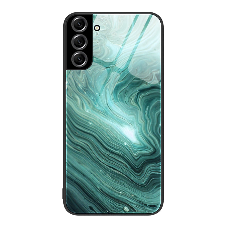 Custodia protettiva per telefono in vetro con motivo in marmo, For Samsung Galaxy S22+ 5G, For OnePlus 10 Pro, For OnePlus Nord 2 5G