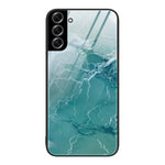 Custodia protettiva per telefono in vetro con motivo in marmo, For Samsung Galaxy S22+ 5G, For OnePlus 10 Pro, For OnePlus Nord 2 5G