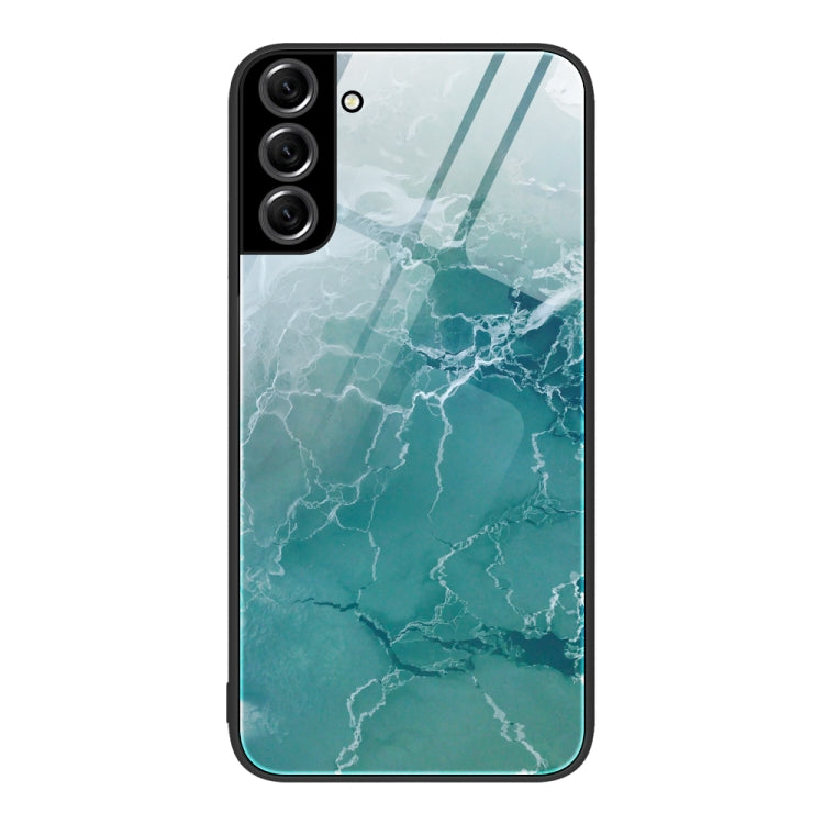 Custodia protettiva per telefono in vetro con motivo in marmo, For Samsung Galaxy S22+ 5G, For OnePlus 10 Pro, For OnePlus Nord 2 5G