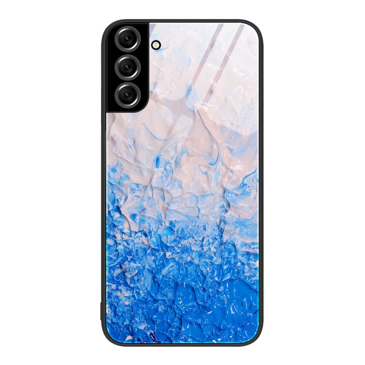Custodia protettiva per telefono in vetro con motivo in marmo, For Samsung Galaxy S22+ 5G, For OnePlus 10 Pro, For OnePlus Nord 2 5G