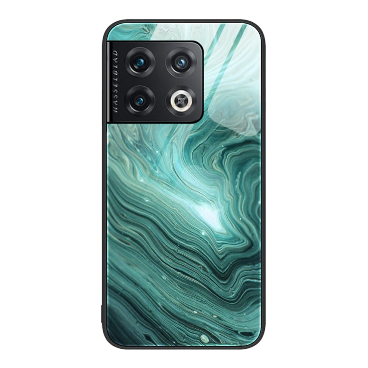 Custodia protettiva per telefono in vetro con motivo in marmo, For Samsung Galaxy S22+ 5G, For OnePlus 10 Pro, For OnePlus Nord 2 5G
