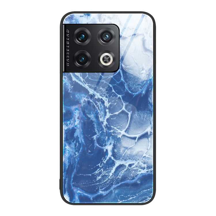 Custodia protettiva per telefono in vetro con motivo in marmo, For Samsung Galaxy S22+ 5G, For OnePlus 10 Pro, For OnePlus Nord 2 5G