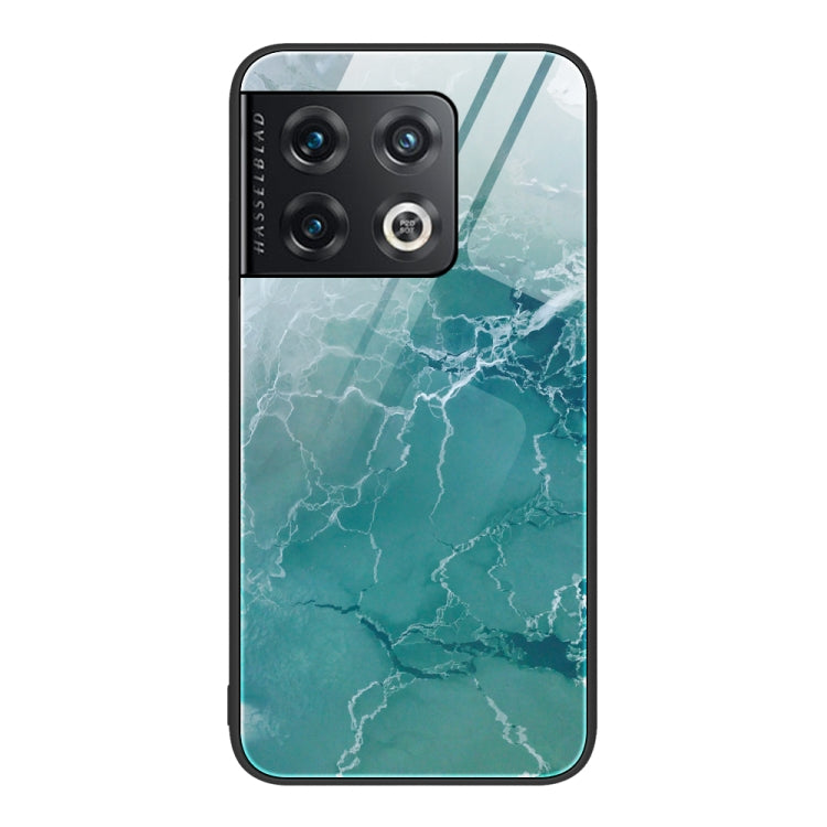 Custodia protettiva per telefono in vetro con motivo in marmo, For Samsung Galaxy S22+ 5G, For OnePlus 10 Pro, For OnePlus Nord 2 5G