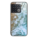 Custodia protettiva per telefono in vetro con motivo in marmo, For Samsung Galaxy S22+ 5G, For OnePlus 10 Pro, For OnePlus Nord 2 5G