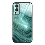 Custodia protettiva per telefono in vetro con motivo in marmo, For Samsung Galaxy S22+ 5G, For OnePlus 10 Pro, For OnePlus Nord 2 5G