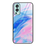 Custodia protettiva per telefono in vetro con motivo in marmo, For Samsung Galaxy S22+ 5G, For OnePlus 10 Pro, For OnePlus Nord 2 5G