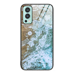 Custodia protettiva per telefono in vetro con motivo in marmo, For Samsung Galaxy S22+ 5G, For OnePlus 10 Pro, For OnePlus Nord 2 5G