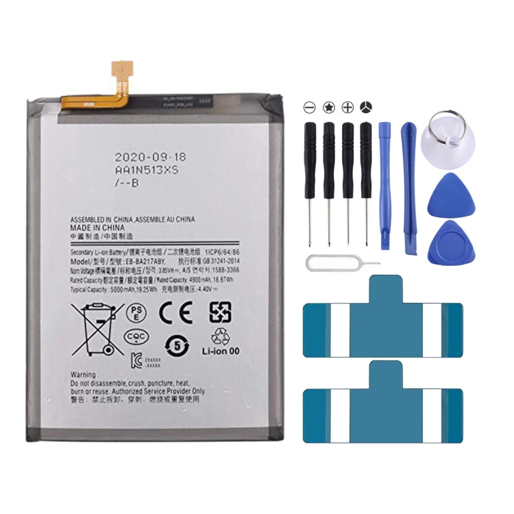 Sostituzione della batteria ai polimeri di litio EB-BA217ABY 5000mAh, For Samsung Galaxy A21s A12 SM-A217F SM-A217M A217DS