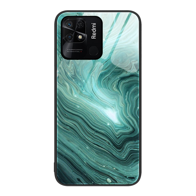 Custodia protettiva per telefono in vetro con motivo in marmo, For Xiaomi Redmi 10C, For Xiaomi Redmi Note 11T Pro, For Xiaomi Redmi K40s