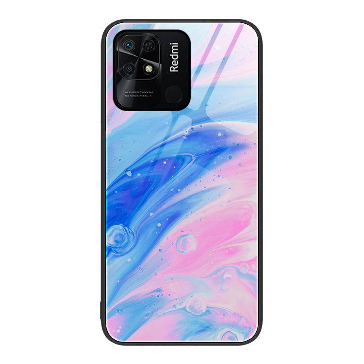 Custodia protettiva per telefono in vetro con motivo in marmo, For Xiaomi Redmi 10C, For Xiaomi Redmi Note 11T Pro, For Xiaomi Redmi K40s