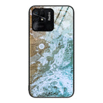 Custodia protettiva per telefono in vetro con motivo in marmo, For Xiaomi Redmi 10C, For Xiaomi Redmi Note 11T Pro, For Xiaomi Redmi K40s