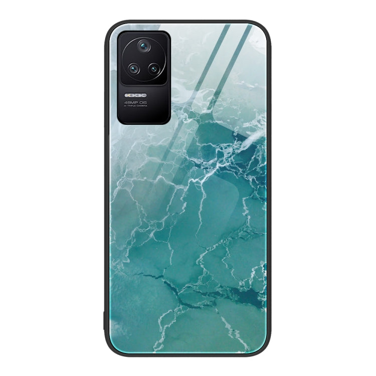 Custodia protettiva per telefono in vetro con motivo in marmo, For Xiaomi Redmi 10C, For Xiaomi Redmi Note 11T Pro, For Xiaomi Redmi K40s
