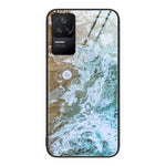 Custodia protettiva per telefono in vetro con motivo in marmo, For Xiaomi Redmi 10C, For Xiaomi Redmi Note 11T Pro, For Xiaomi Redmi K40s