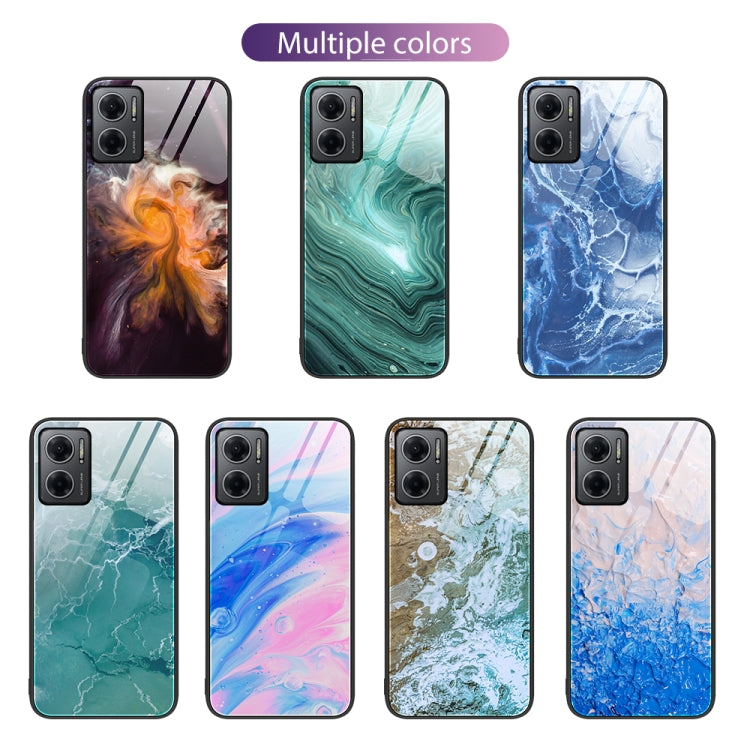 Custodia protettiva per telefono in vetro con motivo in marmo, For Xiaomi Redmi Note 11E, For Xiaomi Mi 11 Pro, For Xiaomi Mi 11 Ultra