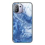Custodia protettiva per telefono in vetro con motivo in marmo, For Xiaomi Redmi Note 11E, For Xiaomi Mi 11 Pro, For Xiaomi Mi 11 Ultra
