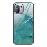 Custodia protettiva per telefono in vetro con motivo in marmo, For Xiaomi Redmi Note 11E, For Xiaomi Mi 11 Pro, For Xiaomi Mi 11 Ultra