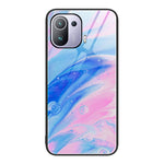 Custodia protettiva per telefono in vetro con motivo in marmo, For Xiaomi Redmi Note 11E, For Xiaomi Mi 11 Pro, For Xiaomi Mi 11 Ultra