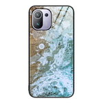 Custodia protettiva per telefono in vetro con motivo in marmo, For Xiaomi Redmi Note 11E, For Xiaomi Mi 11 Pro, For Xiaomi Mi 11 Ultra