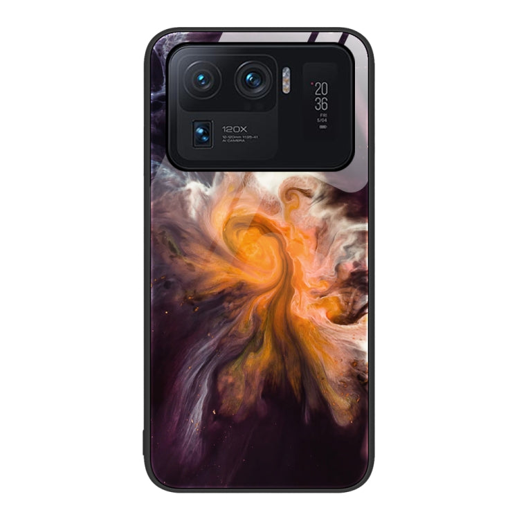 Custodia protettiva per telefono in vetro con motivo in marmo, For Xiaomi Redmi Note 11E, For Xiaomi Mi 11 Pro, For Xiaomi Mi 11 Ultra
