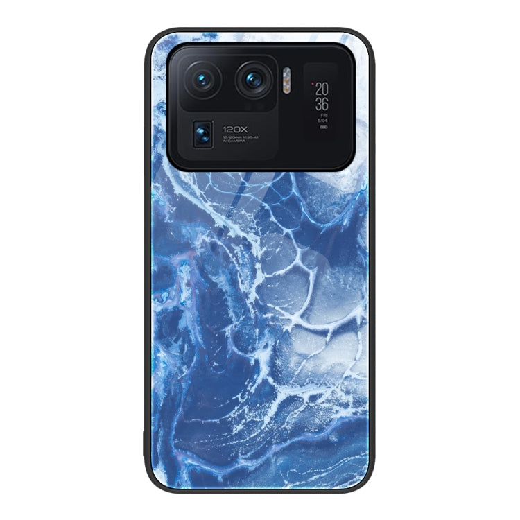 Custodia protettiva per telefono in vetro con motivo in marmo, For Xiaomi Redmi Note 11E, For Xiaomi Mi 11 Pro, For Xiaomi Mi 11 Ultra