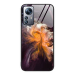 Custodia protettiva per telefono in vetro con motivo in marmo, For Xiaomi 12 Pro, For Xiaomi Poco M4 Pro 5G, For Xiaomi Poco M4 Pro