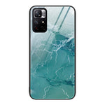Custodia protettiva per telefono in vetro con motivo in marmo, For Xiaomi 12 Pro, For Xiaomi Poco M4 Pro 5G, For Xiaomi Poco M4 Pro