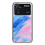 Custodia protettiva per telefono in vetro con motivo in marmo, For Xiaomi 12 Pro, For Xiaomi Poco M4 Pro 5G, For Xiaomi Poco M4 Pro