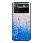 Custodia protettiva per telefono in vetro con motivo in marmo, For Xiaomi Poco X4 Pro 5G