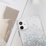 Custodia epossidica glitter sfumata con cordino, For iPhone 14, For iPhone 14 Plus, For iPhone 14 Pro, For iPhone 14 Pro Max