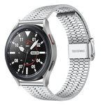20mmPer Samsung Smart Watch Cinturino universale in acciaio inossidabile a sette sfere, 20mm