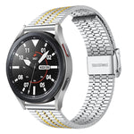 20mmPer Samsung Smart Watch Cinturino universale in acciaio inossidabile a sette sfere, 20mm