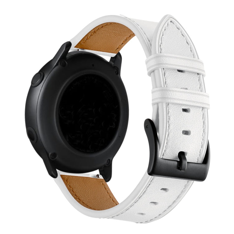 20 mmCinturino per orologio in filo cucito in pelle primo strato, For Huawei Watch GT3 Pro 43mm / 46mm